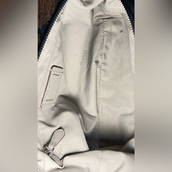 COACH Gray Suede Prairie Chain Satchel - Picture 6 of 9